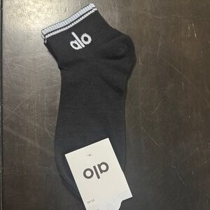 ALO Yoga Black Athletic Socks